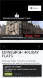 Mobile Screenshot of edinburghholidayflats.com